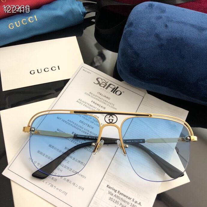 GUCCI古馳 0497 網紅最新款 蛤蟆鏡 太陽鏡  lly1129